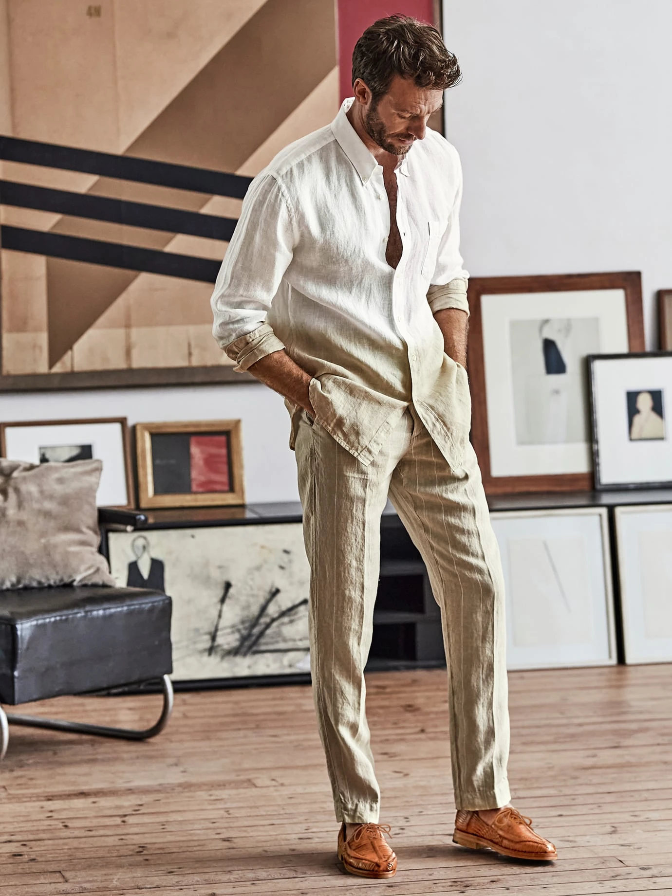 Farbbad-Leinenhemd 4 Farbbad-Leinenhemd – Bild 2