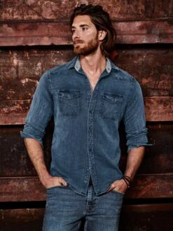 Tiefgründiges Jeanshemd -Redbubble Geschaft EC10 4835 DE