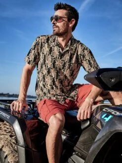 Ajrakh-Kurzarmhemd -Redbubble Geschaft EC10 7369 DF 2