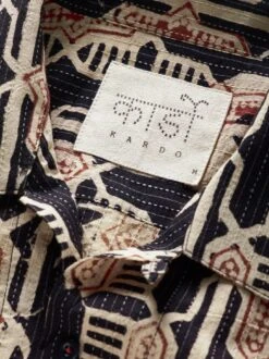 Ajrakh-Kurzarmhemd -Redbubble Geschaft EC10 7369 DG 1