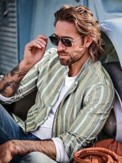 Ausgeglichenes Leinenhemd -Redbubble Geschaft EC10 7372 DF