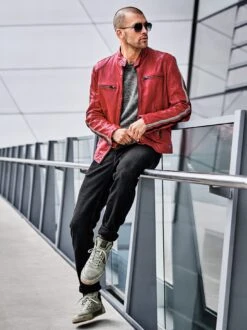 Scuderia-Lederjacke -Redbubble Geschaft EC24 6303 DD 1