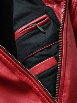 Scuderia-Lederjacke -Redbubble Geschaft EC24 6303 DI
