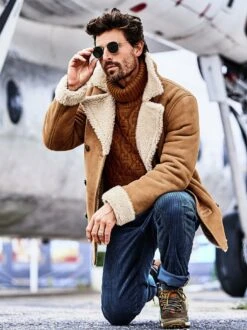 Irische Lammfelljacke -Redbubble Geschaft EC24 6304 DE