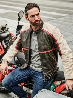 Tourenwagen-Lederjacke -Redbubble Geschaft EC24 6538 DF 1