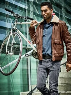 Auf-Achse-Lederjacke -Redbubble Geschaft EC24 6679 DF 1