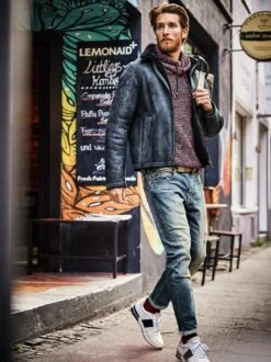 Schaffell-Fliegerjacke -Redbubble Geschaft EC24 7147 DD 1