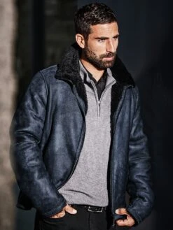 Schaffell-Fliegerjacke -Redbubble Geschaft EC24 7147 DF